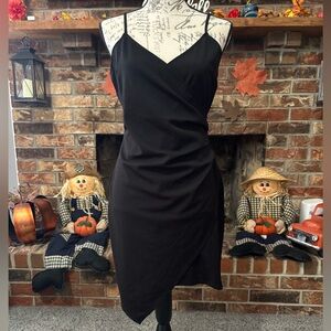 Malibu Elegant Black Asymmetrical Dress